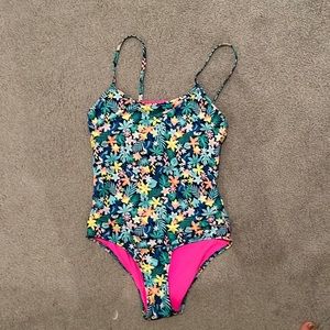 Chubbies one piece women’s medium floral print